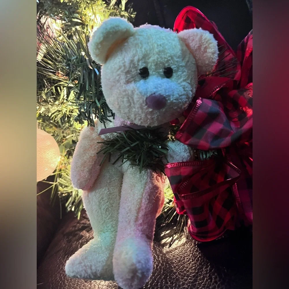 TY BEANIE BABY COLLECTABLE BEARS HOLIDAY LIGHT UP WREATH